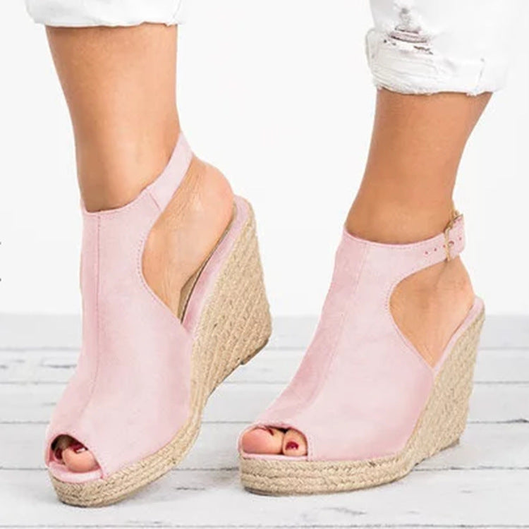 Platform Wedge Fish Mouth Sandals