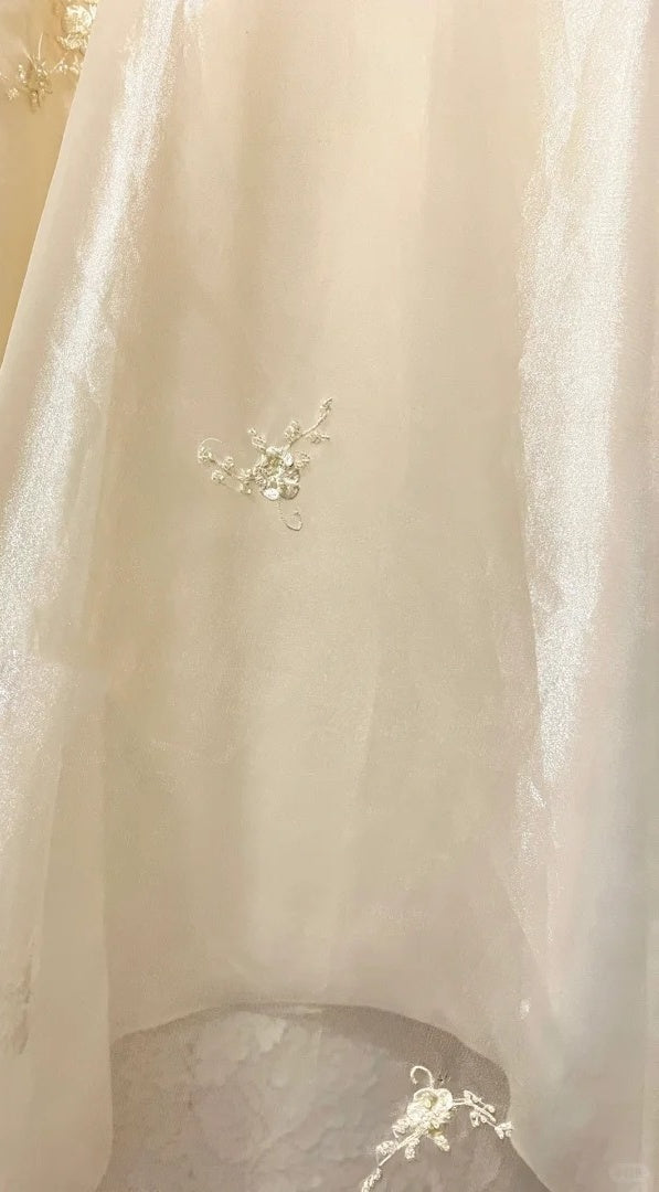 Yellow floral long chiffon chiffon party dress evening dress graduation dress two-piece set gh4506