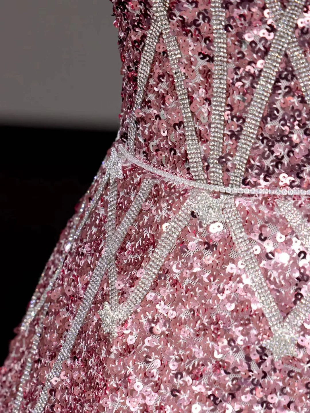 preppydressess -Pink shiny gorgeous long sequin prom dress evening dress party dress gh5118