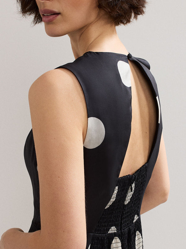 A-line Silhouette With Ruffles Women's Dress