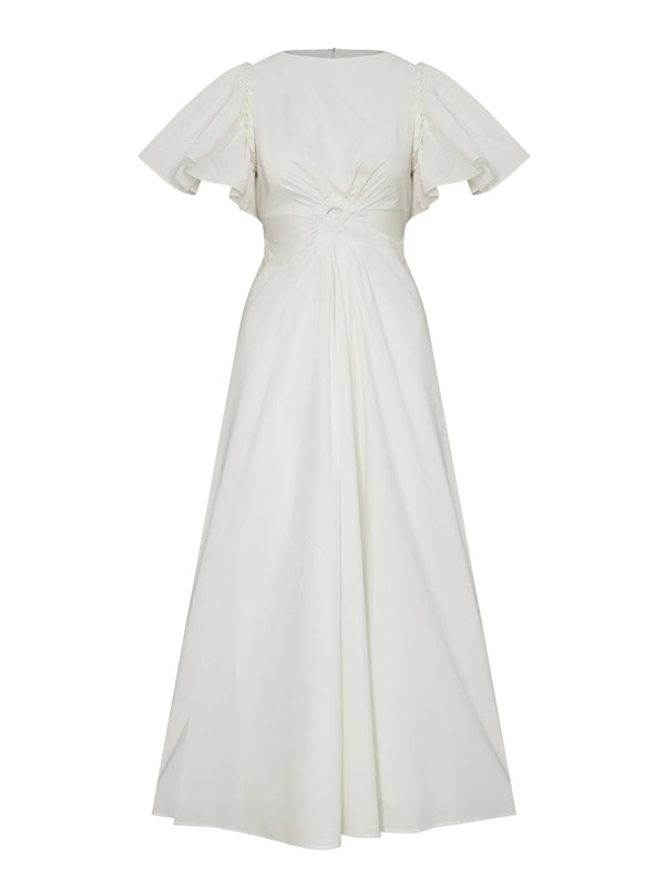 Temperament Pure Color Comfortable Party Women's Dress