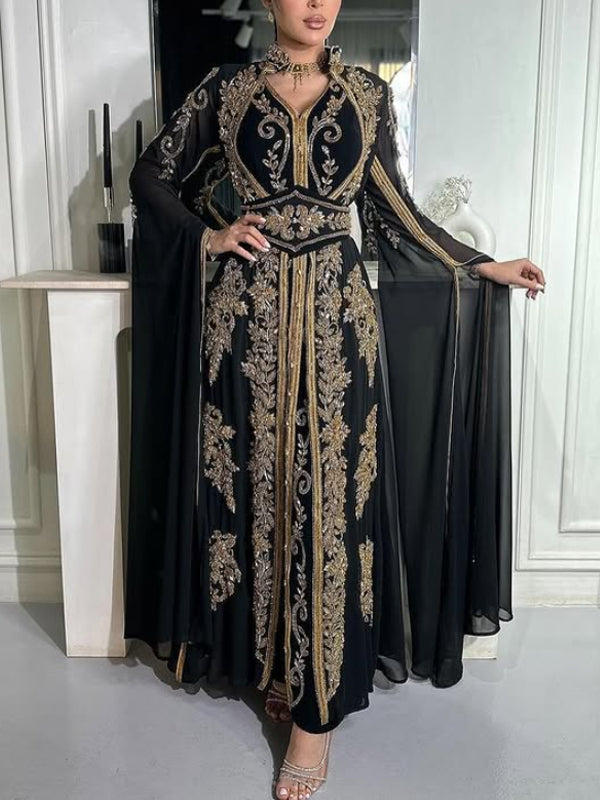 Elegant Sequins Temperament Mesh Retro Women's Dress