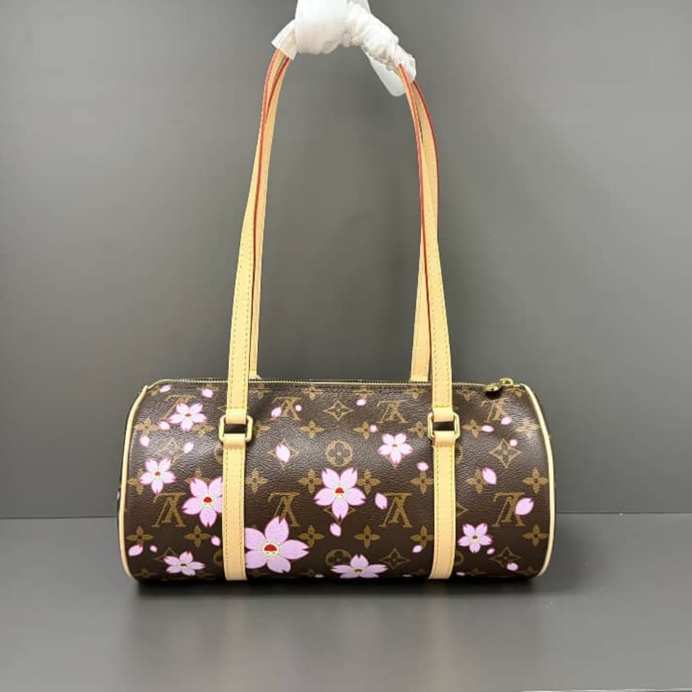 LOUIS VUITTON X MURAKAMI PAPILLON SAKURA BROWN 27CM M13097