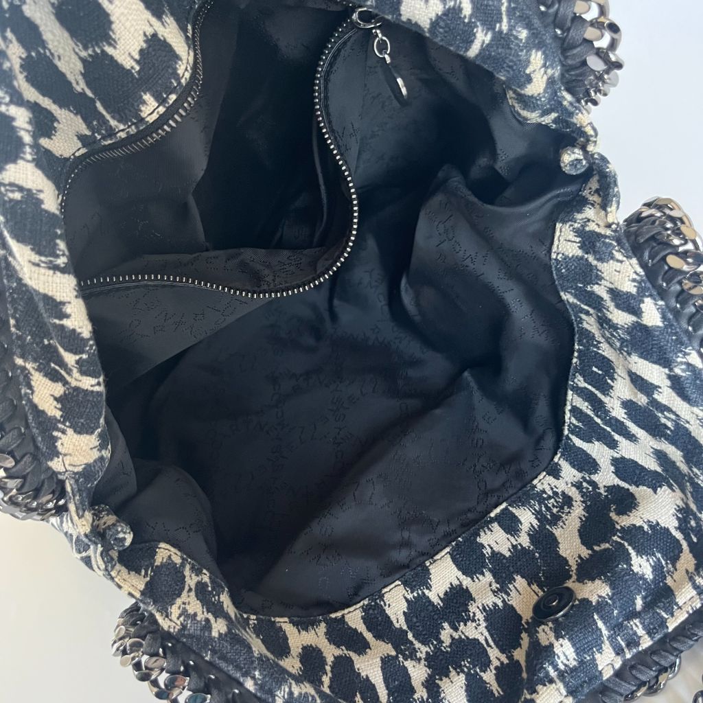 Stella McCartney animal fabric print large fallabela shoulder bag