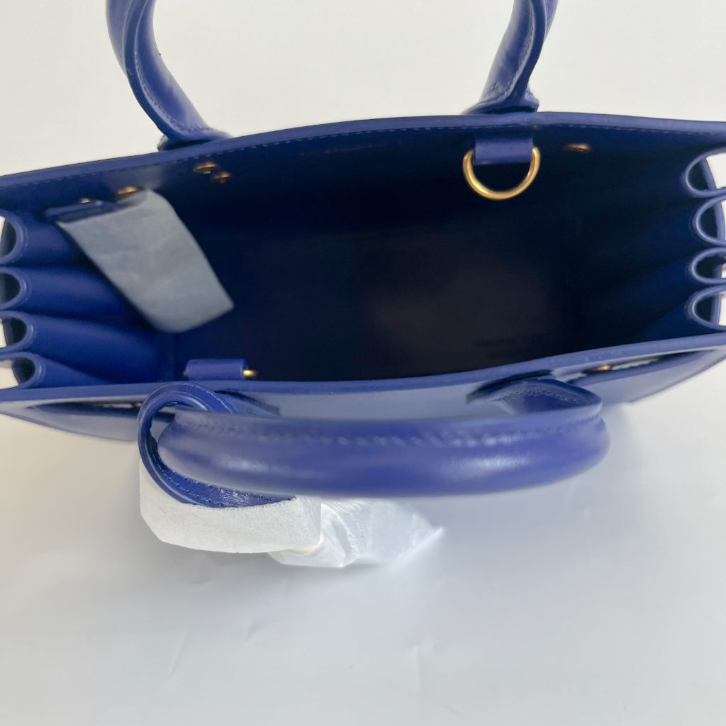 Saint Laurent Nano Blue Sac De Jour Bag