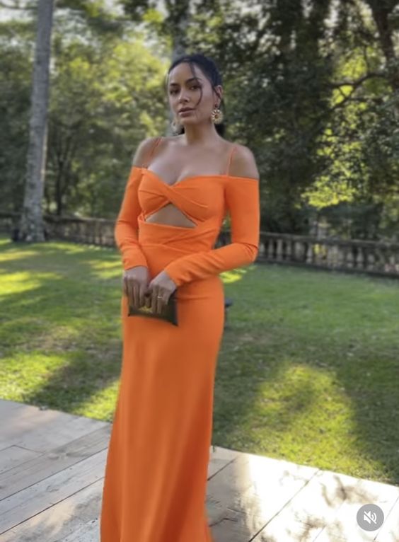 Orange prom dress Evening Gown Long Prom Dresses fg3204