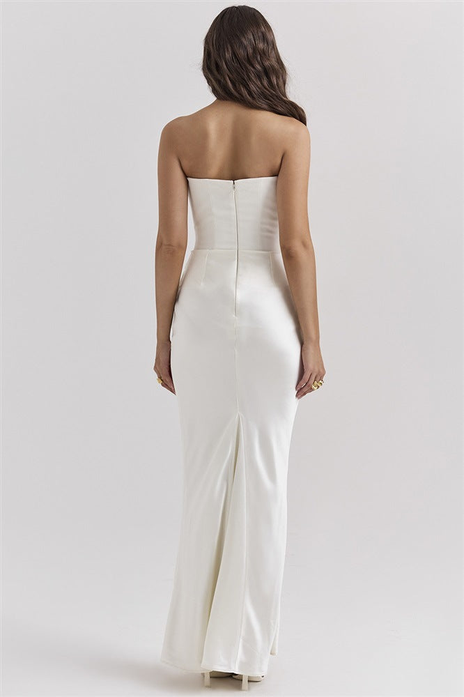 loveedsTM-Strapless sexy backless slim evening dress