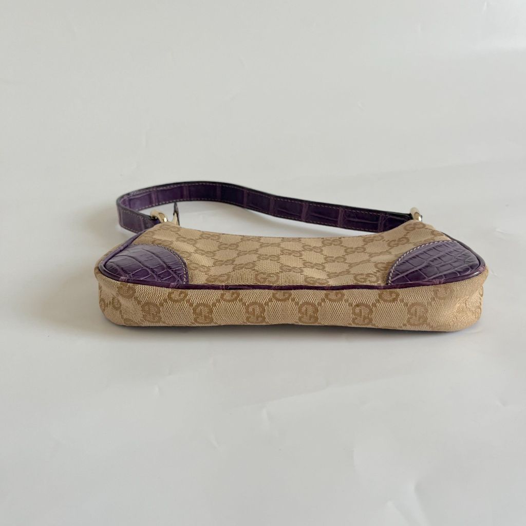Gucci Beige Guccisima Vintage Small Shoulder Bag