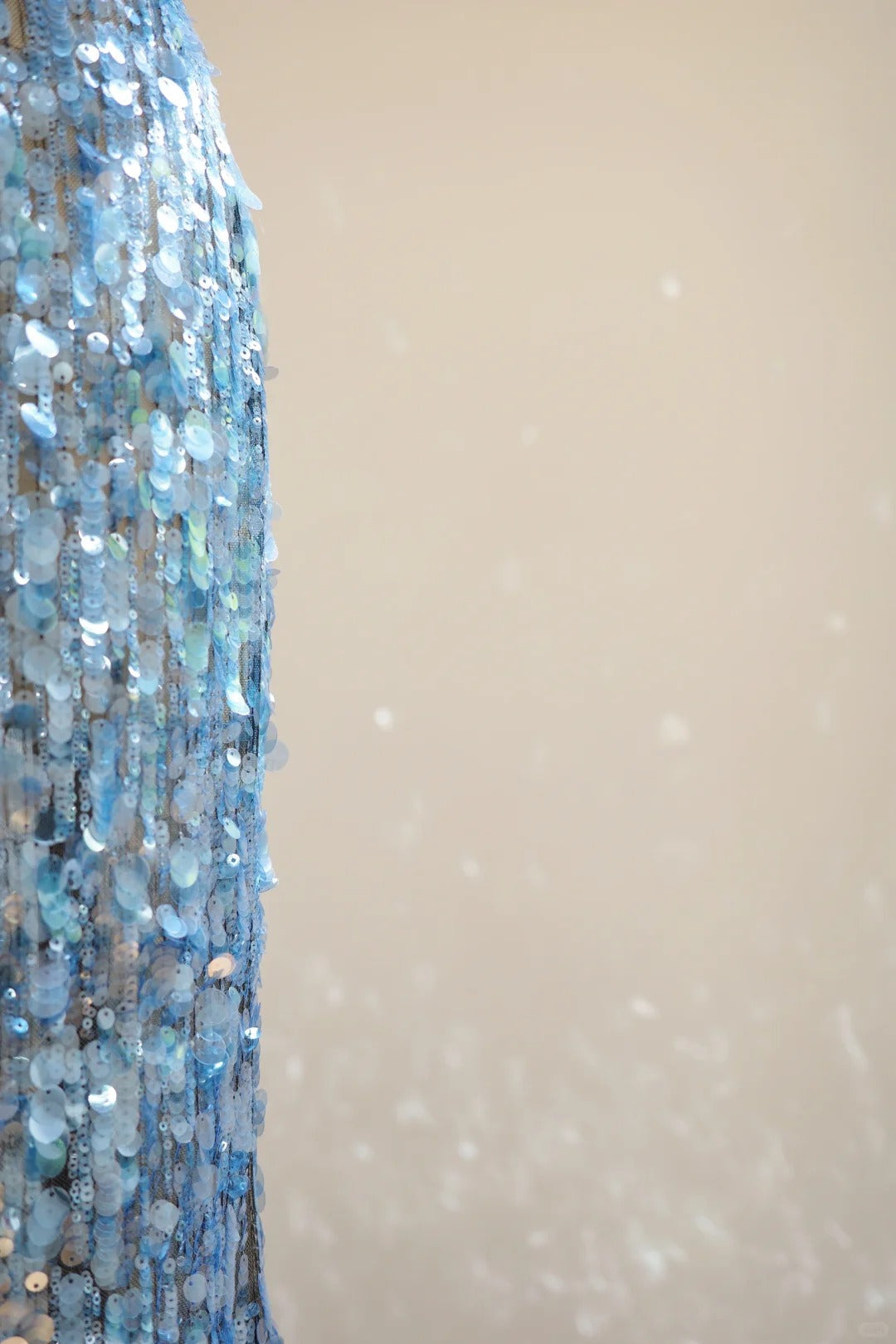 Blue fashion V-neck long sequined Prom dress evening dress gh5069