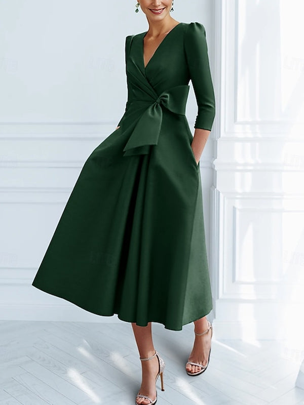 A-line Cocktail with Bow Dress