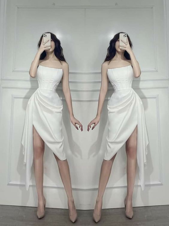 Charming Prom Dress White Evening Dress fg2715