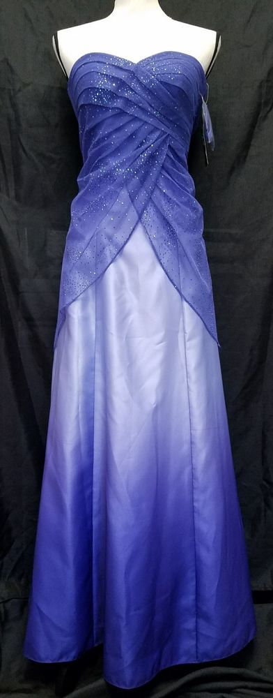 Purple Fashion Shiny Gradient Elegant Sweetheart Neck Long Satin Tulle Off-shoulder Floor-length Ball Gown Evening Dress Party Dress Prom Dress gh3686