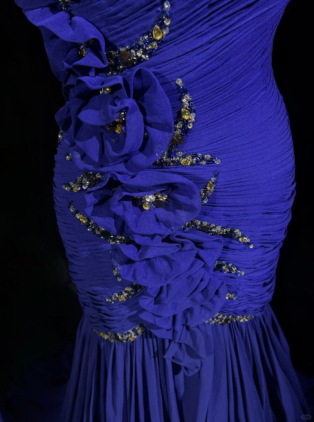 Purple Gorgeous Shiny Elegant Fashion Exquisite Beaded Floral Long Tulle Floor Length Mermaid Ball Gown Evening Gown Prom Dress Party Dress gh3857