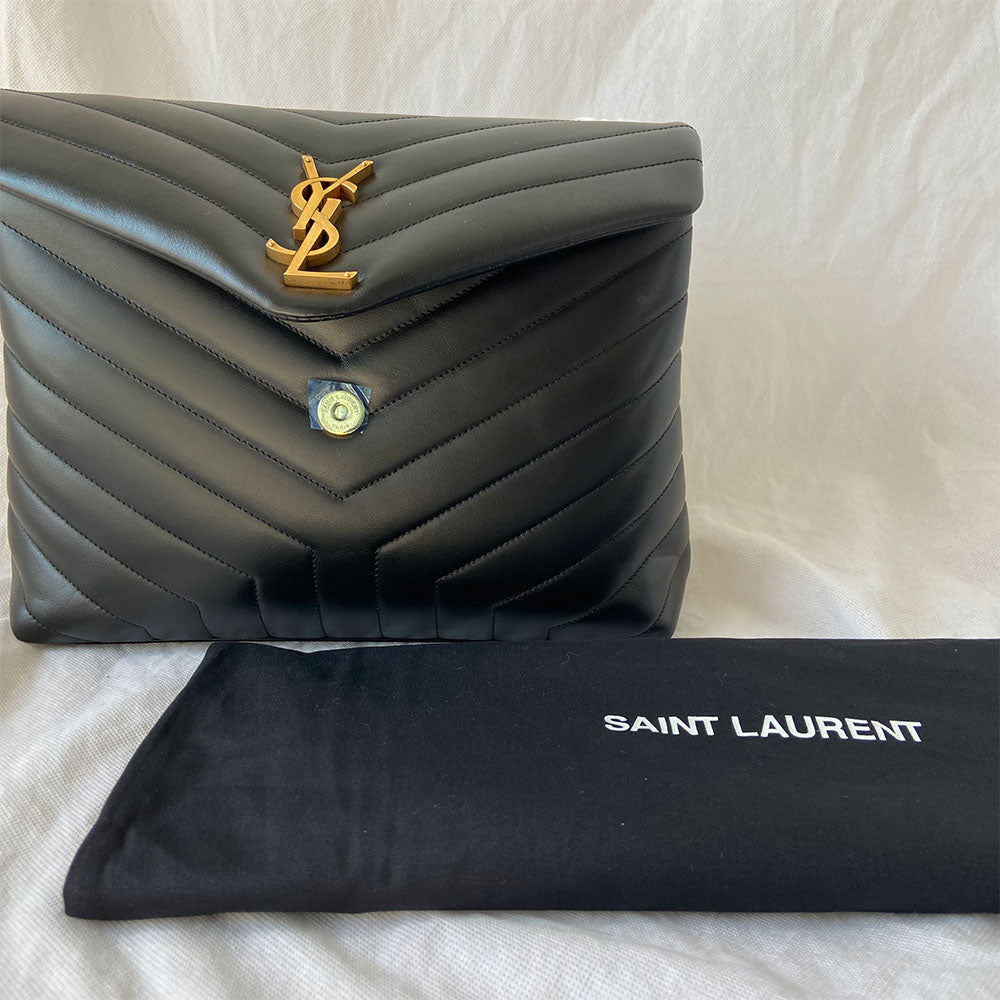 Saint Laurent black medium Loulou bag
