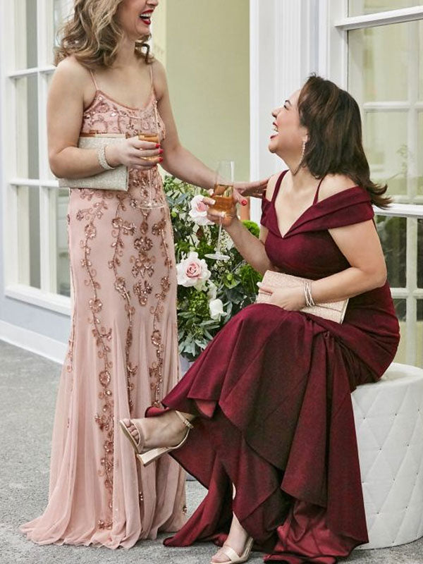 Beaded Paghetti Strap Scoopneck Heath Dress