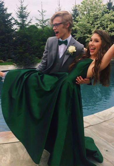 green long prom dresses Evening Dresses fg2158
