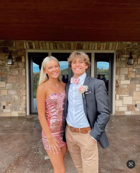 Cute pink short prom dress homecoming dress fg2415