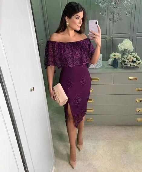 purple lace paige homecoming dresses off shoulder dresses fg1929