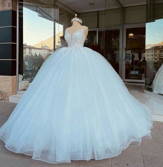 Light Blue Long Ball Gown Prom Dresses fg1191