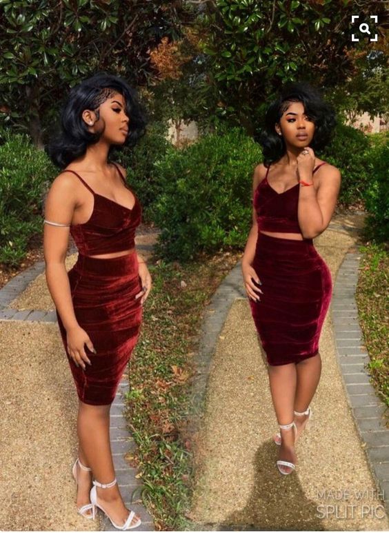 BURGUNDY PARTY PROM DRESS, GRADUATION HOMECOMING DRESSES fg1359