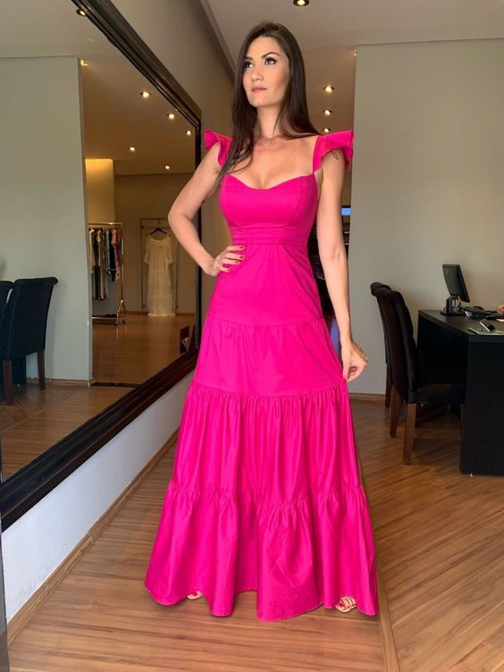 Hot Pink Fashion new prom dress party dress evening dress fg2069