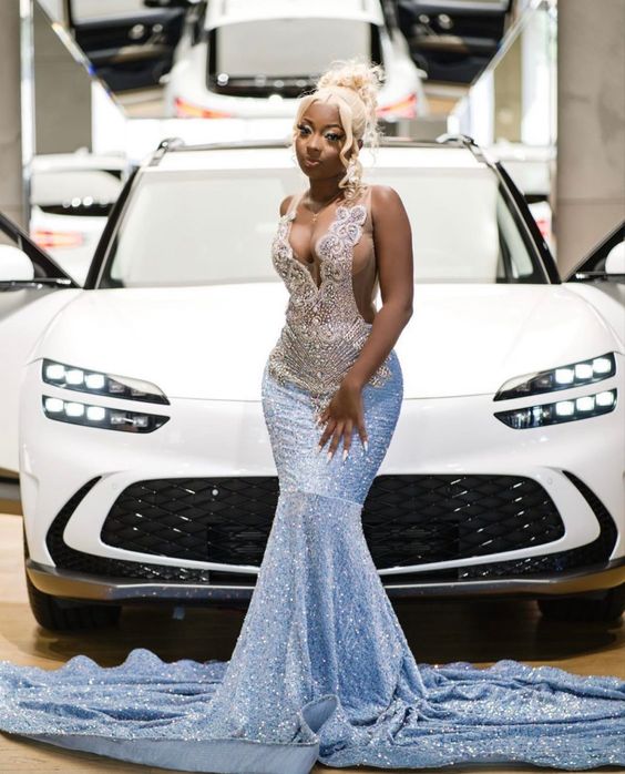 Stunning and Elegant Princess Party Wear Gown Prom Dresses fg1133