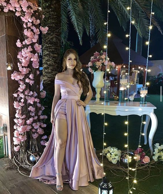 Pink prom dresses long evening dress fg2470