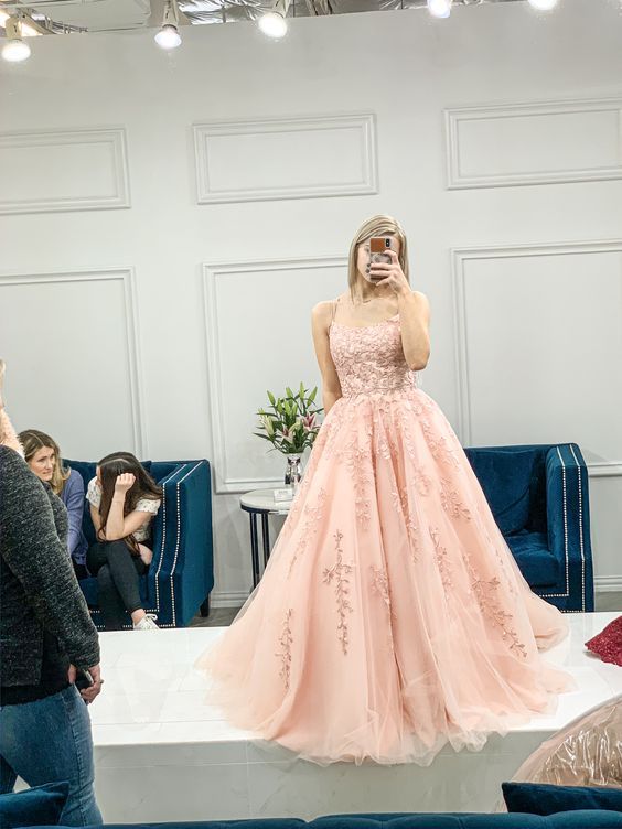 Pink Evening Gown long party dress, fashionable prom dress fg1936