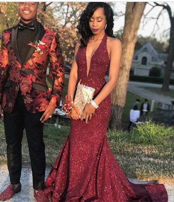 Burgundy long prom dress, formal dress fg1608