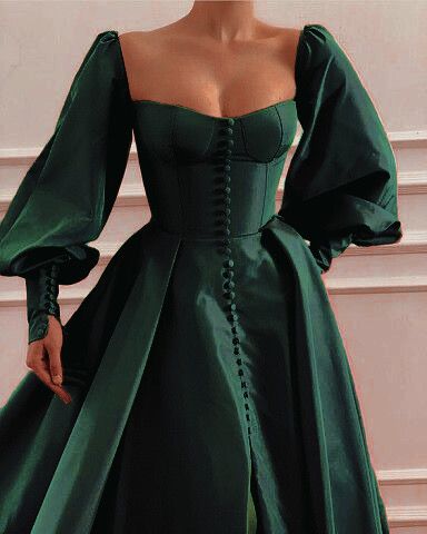 Long Green Prom Dresses, Formal Evening Dress fg1328