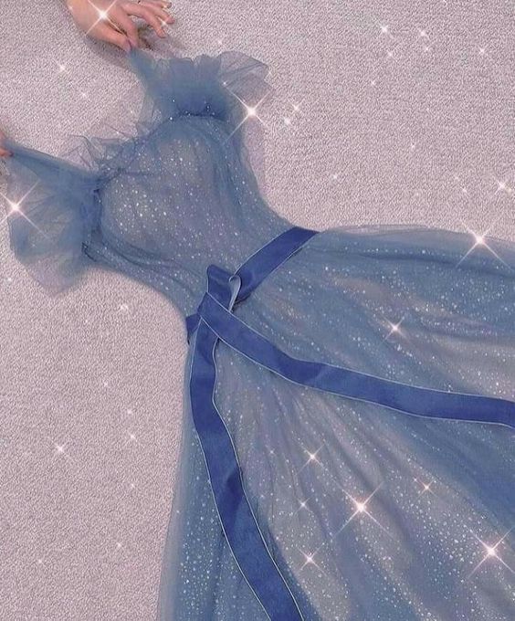 Blue Shinny long prom dress, evening dress fg2395