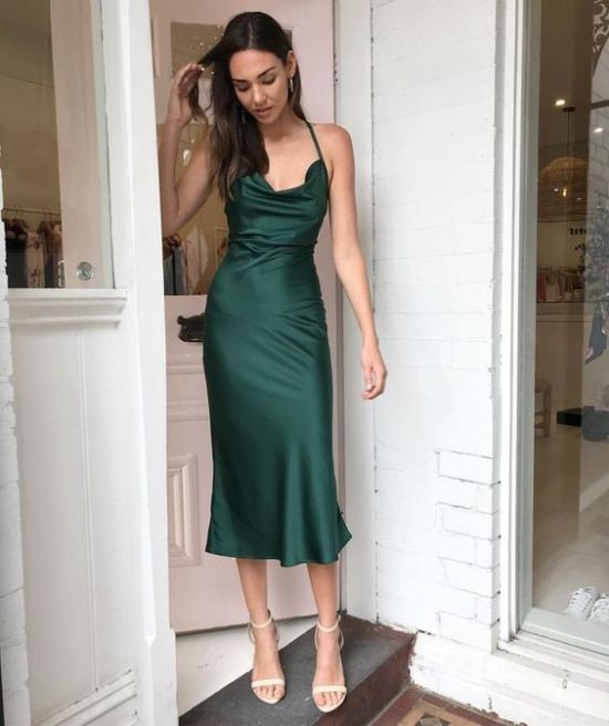 Green prom dress Wedding Guest Dresses fg1900