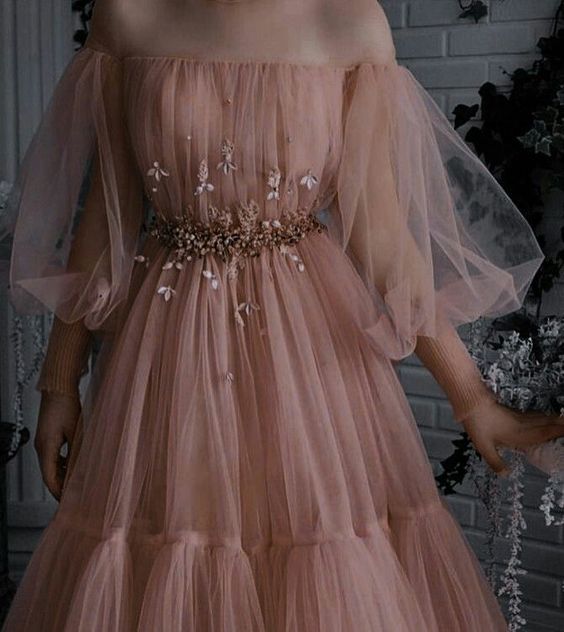 Blush and Light Pink A-line Evening/Prom Dresses fg1673