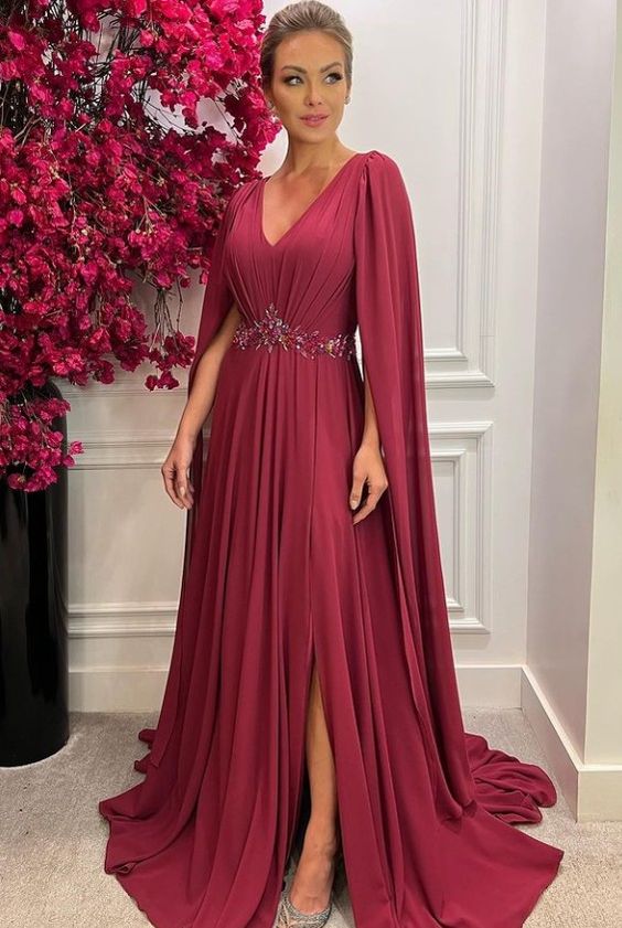 Burgundy Prom Dresses, Formal Evening Dresses fg1730