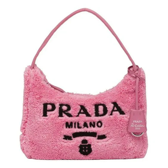 Prada Terry Cloth Mini Bag In Pink