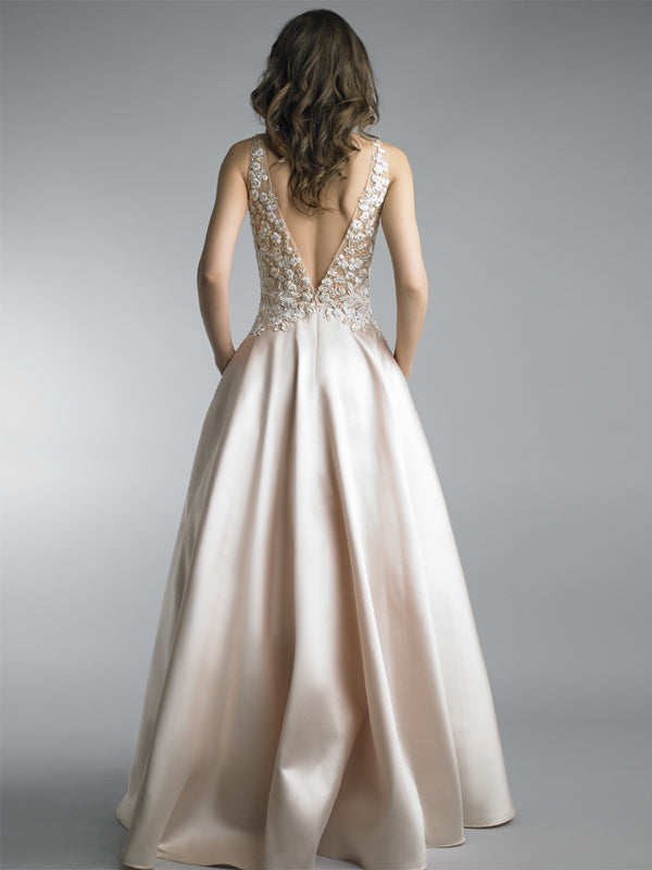 Round Neck Sleeveless Lace Maxi Dress