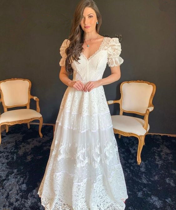 A Line Party Gown for Women Wedding Dress fg4645