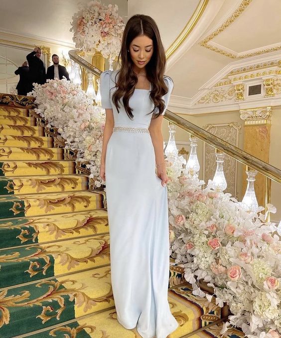 Blue Prom Dresses Women Formal Party Evening Gown fg1512