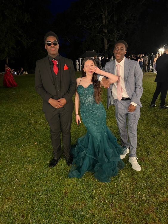 Green Mermaid Spaghetti Straps Prom Dress Green Evening Gown fg4990