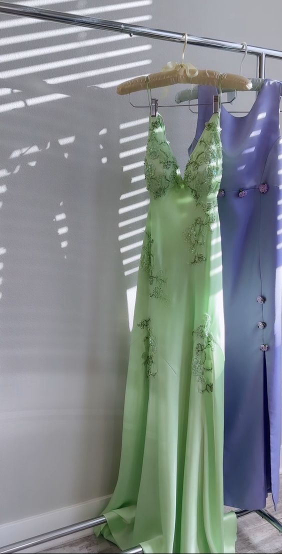 Green Long Evening Dresses Prom Party Formal Party Gown fg4397