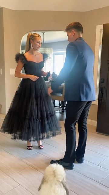 Black Prom Dress, Evening Gown fg3180