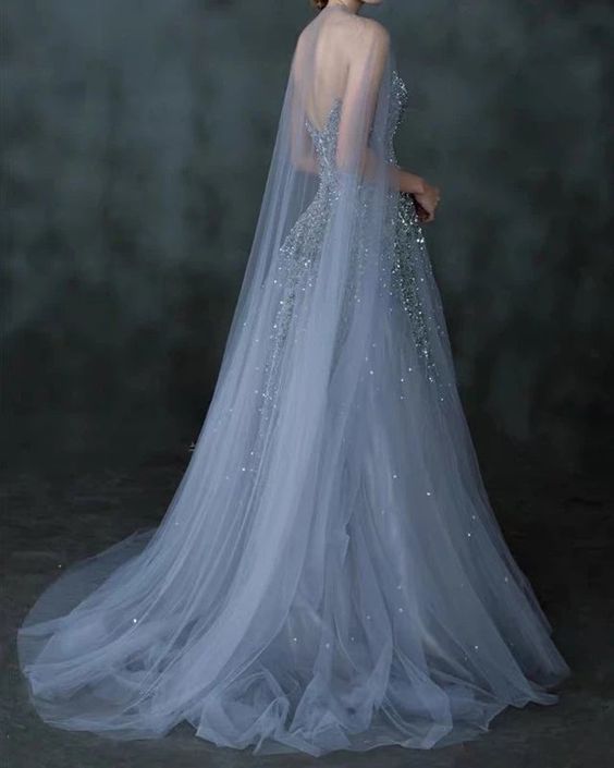 long prom dress Elegant Tulle Ball Gown Dresses With Lace Embroidery Design cg18871