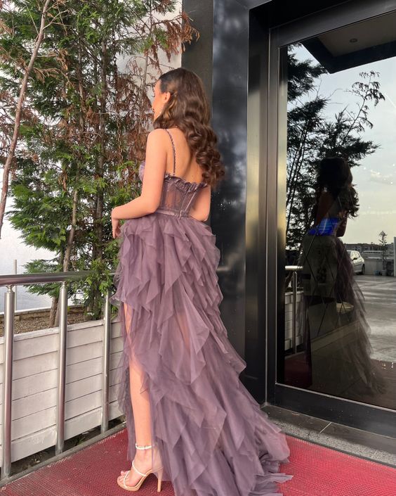 Tulle Long Prom Dress, Party Dress Evening Dress fg3958