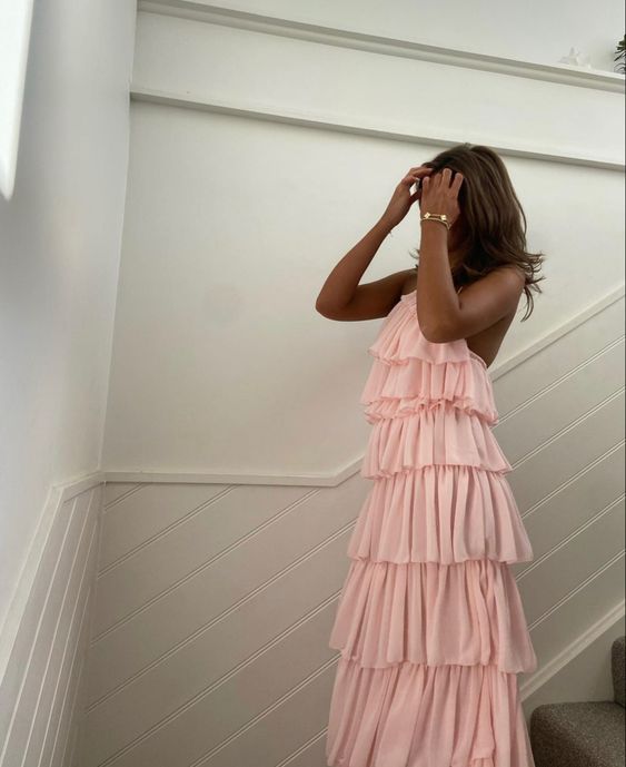 Sexy Pink Long Party Prom Dresses, Evening Dresses fg4116