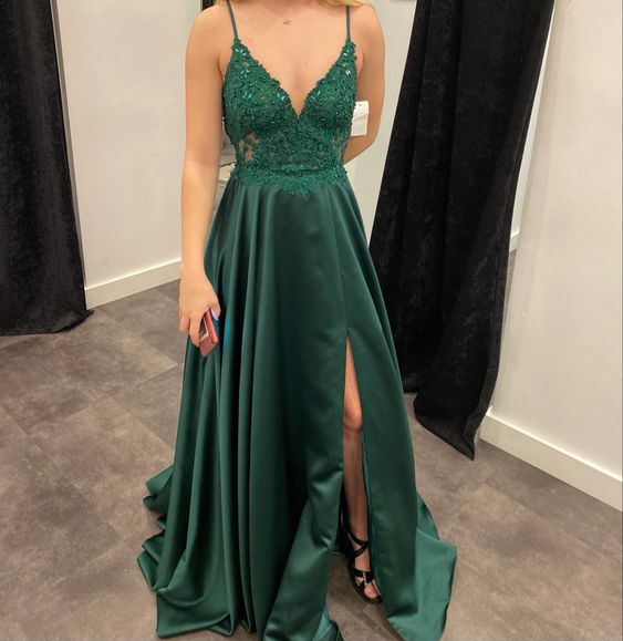 elegant prom green dress party dresses, formal evening dress fg3370