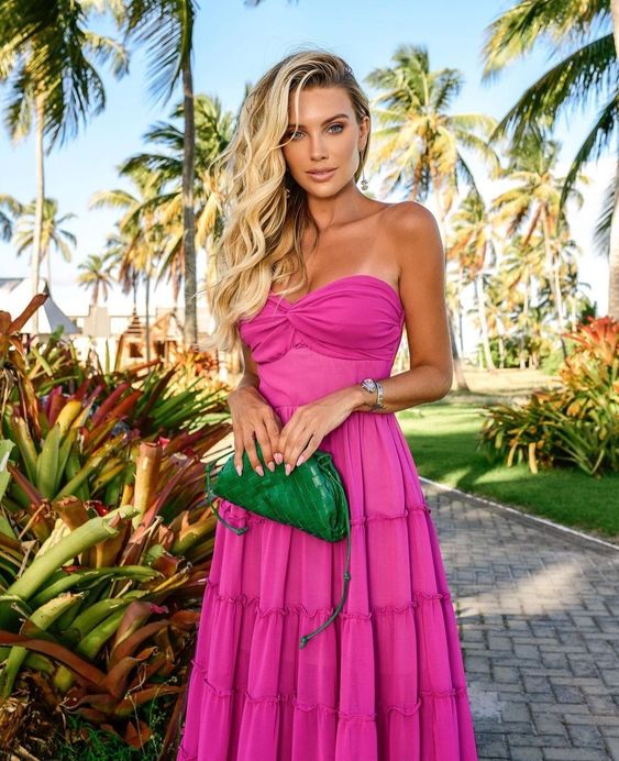 A line long prom dress, fuchsia evening dress fg3320