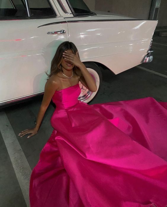 Classic pink Prom Dresses Long Party Dress Formal Dress fg3467