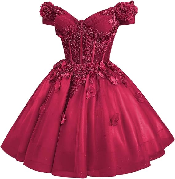 Modest Ball Gown Off The Shoulder Blush Pink Tulle Formal Homecoming Dresses 8th Grad Dance Graduation Dress Short Hoco Dresses DH2596