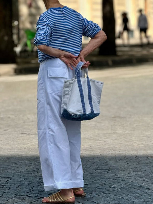 Street Shot Comfortable Lady Cotton Pants