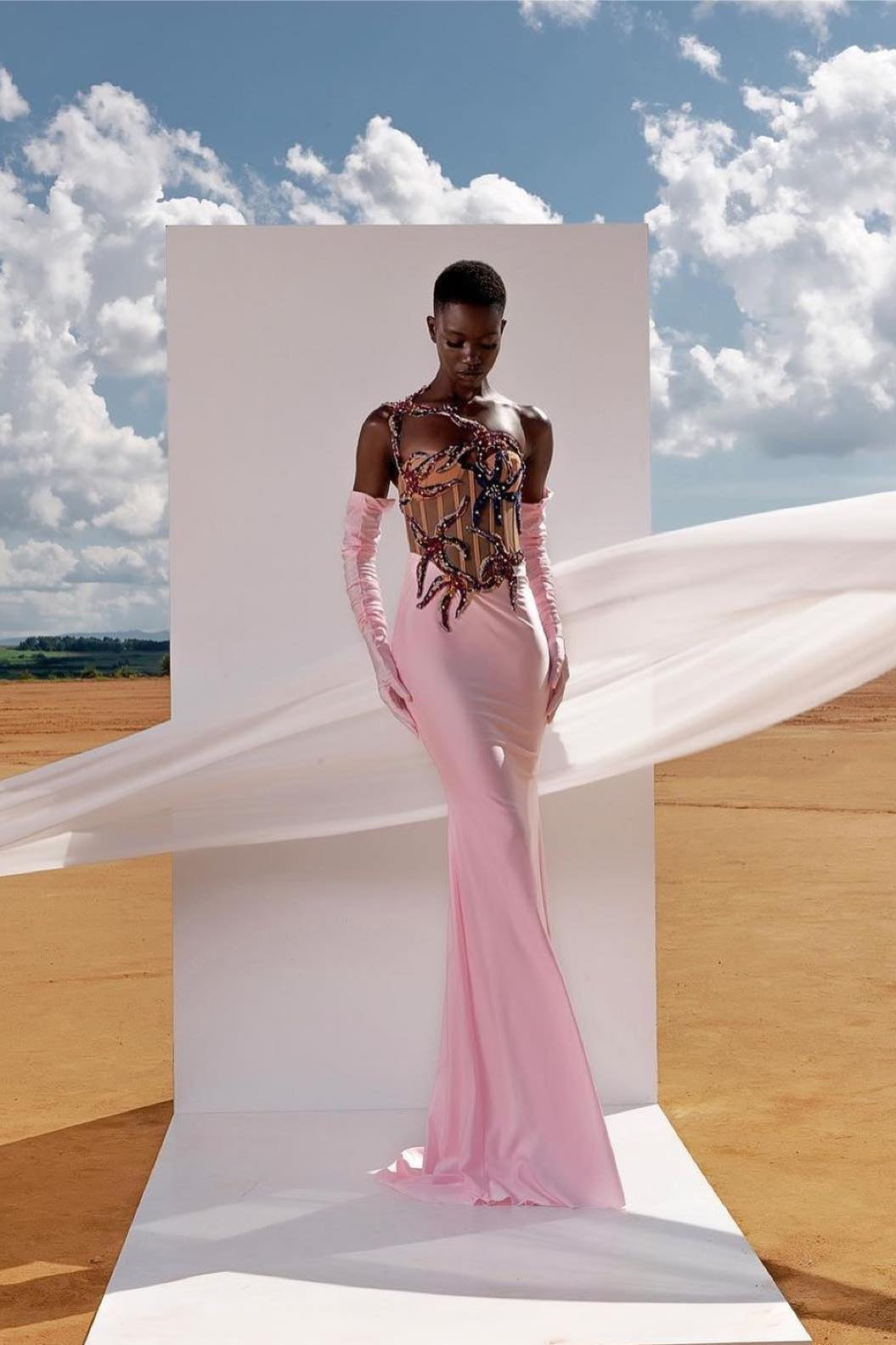 loveedsTM-Pink satin sexy dress-vx